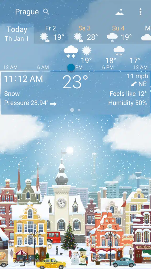 تحميل تطبيق YoWindow Weather لمعرفة حالة الجو