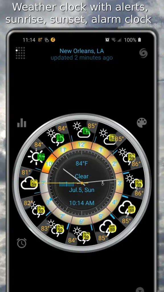 تحميل تطبيق eWeather HDF لمعرفة حالة الطقس