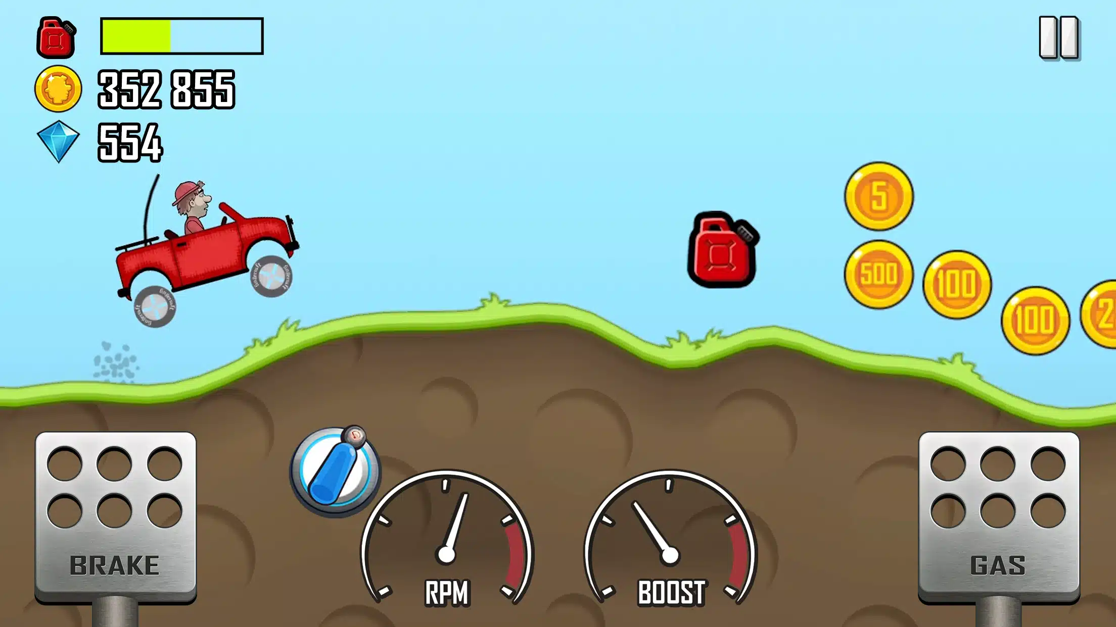 تحميل لعبة hill climb racing mod للألغاز والسرعه