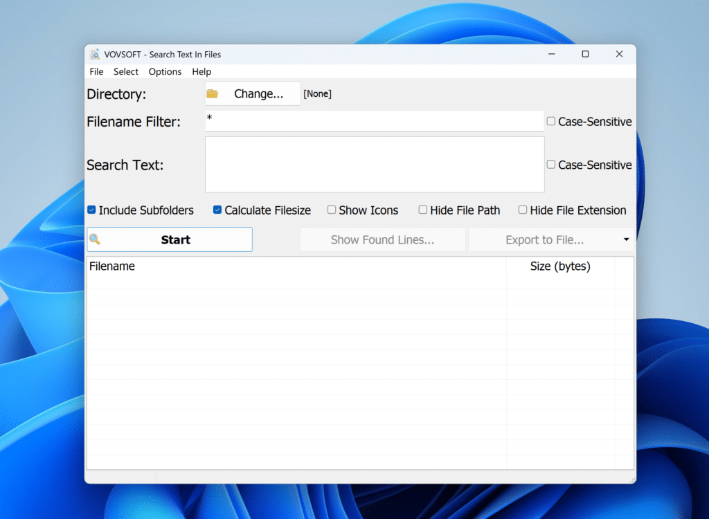 احميل برنامج VovSoft Search Text in Files للبحث السريع والدقيق