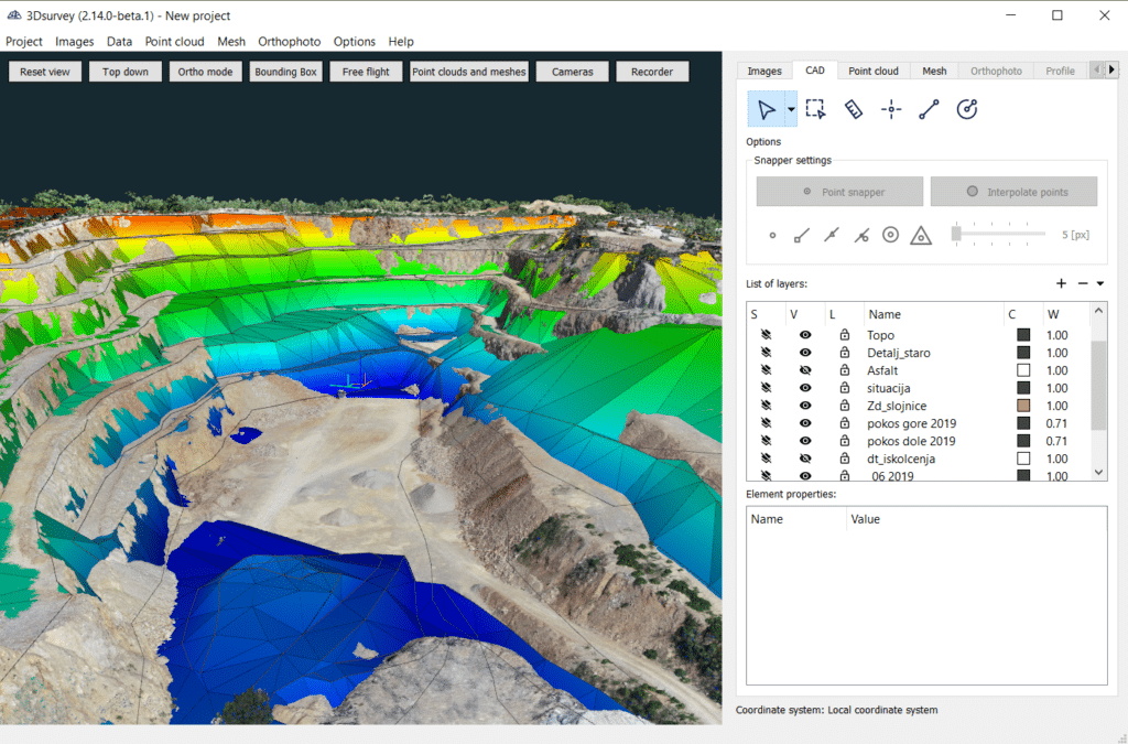تحميل برنامج 3Dsurvey لمعالجة بيانات المسح الجغرافي ثلاثي الأبعاد