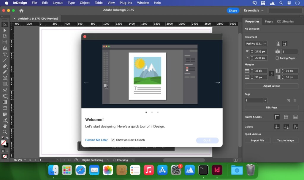 تحميل برنامج Adobe InDesign 2026 للتصميم والنشر المكتبي