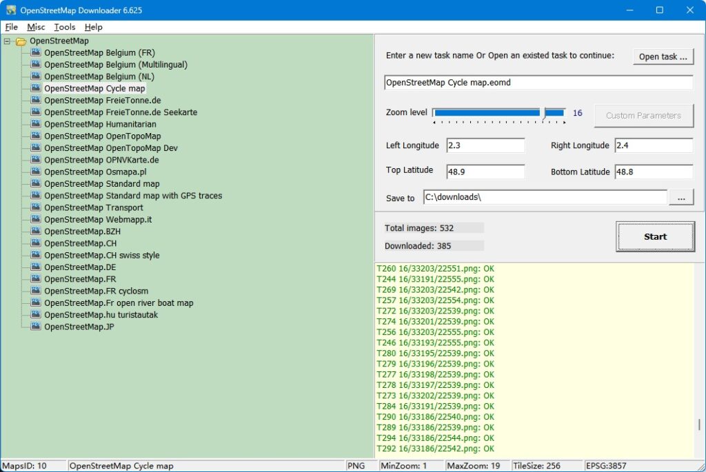 تحميل برنامج AllMapSoft OpenstreetMap Downloader لتنزيل صور خرائط OpenStreetMap