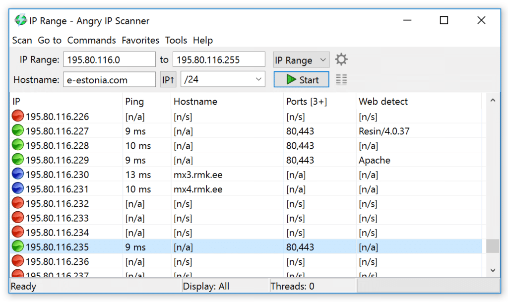 تحميل برنامج Angry IP Scanner  لفحص وتحليل الشبكات بشكل سريع