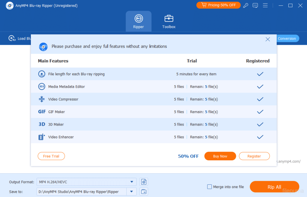 تحميل برنامج AnyMP4 Blu-ray Ripper لنسخ وتحويل أقراص Blu-ray