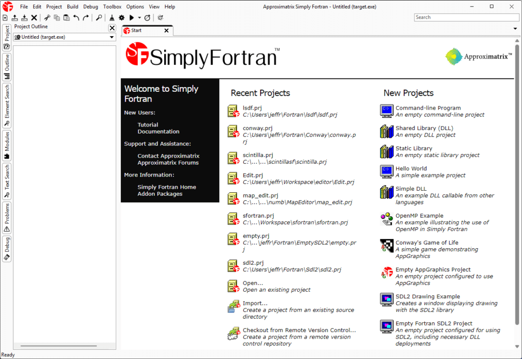 تحميل برنامج Approximatrix Simply Fortran  لتطوير Fortran