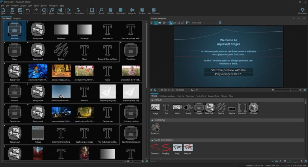 تحميل برنامج AquaSoft Stages لإنشاء الفيديوهات والعروض التقديمية