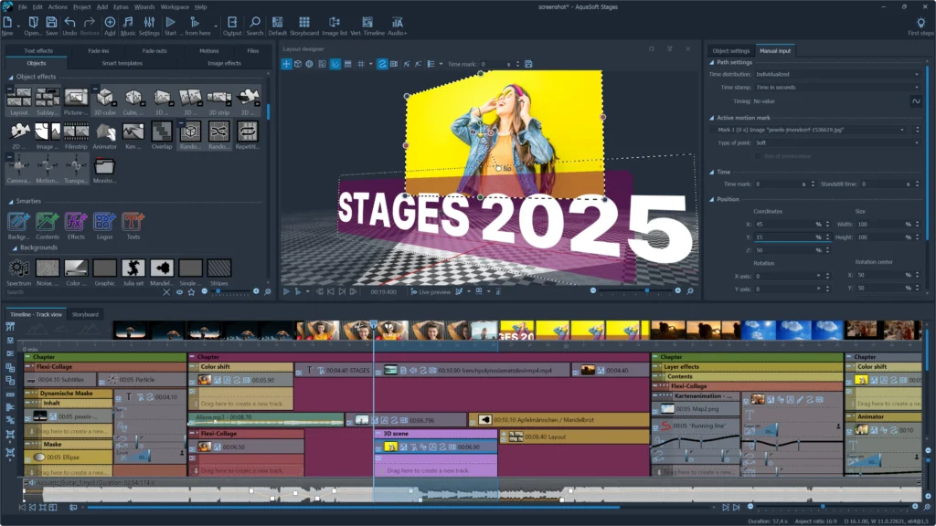 تحميل برنامج AquaSoft Stages لإنشاء الفيديوهات والعروض التقديمية