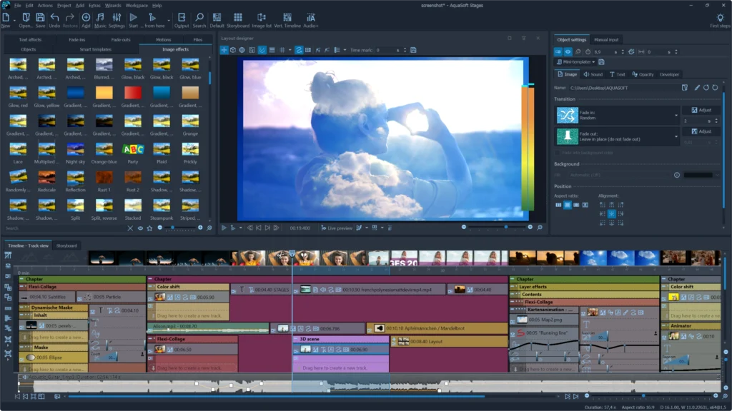 تحميل برنامج AquaSoft Stages لإنشاء الفيديوهات والعروض التقديمية