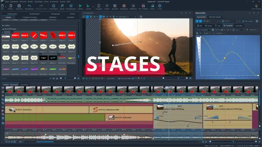 تحميل برنامج AquaSoft Stages لإنشاء الفيديوهات والعروض التقديمية