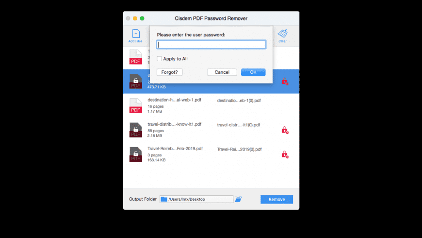 تحميل برنامج Cisdem PDF Password Remover  لإزالة كلمات المرور والقيود من ملفات PDF