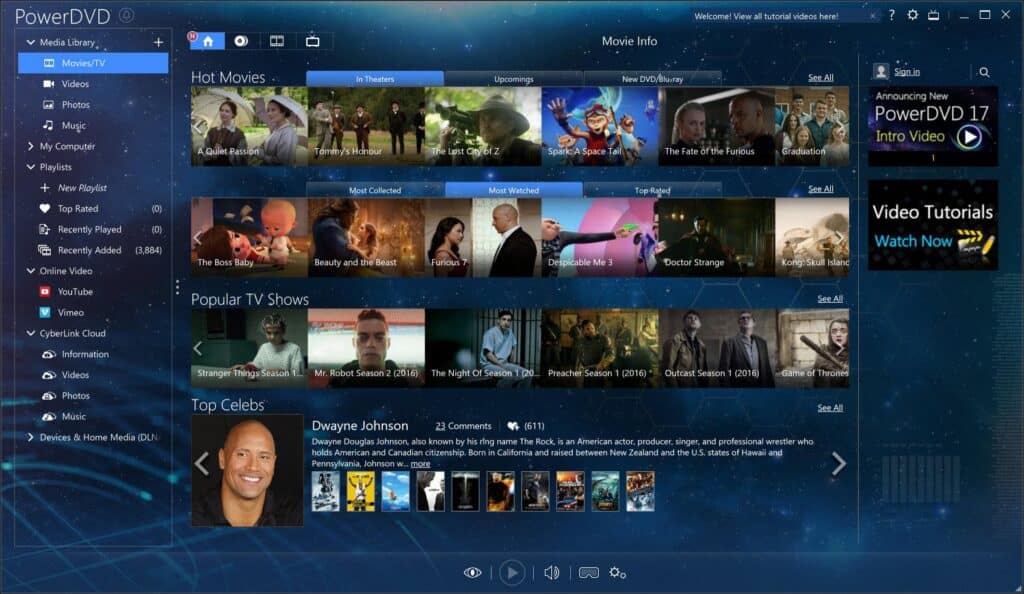 تحميل برنامج CyberLink PowerDVD Ultra  لتشغيل الوسائط المتعددة
