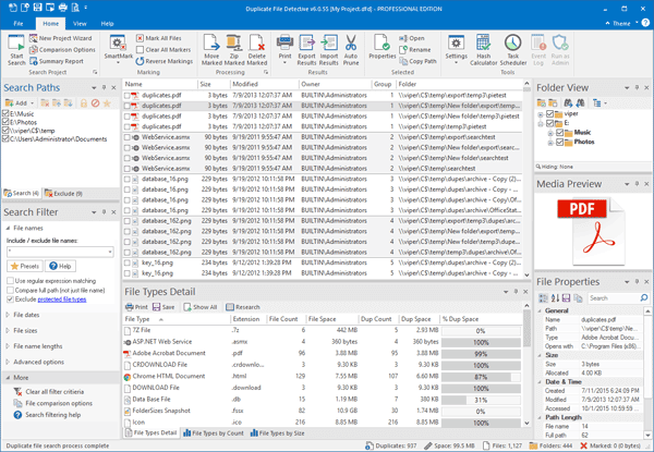 تحميل برنامج Duplicate Finder Professional 2025 لاكتشاف وإزالة الملفات المكررة