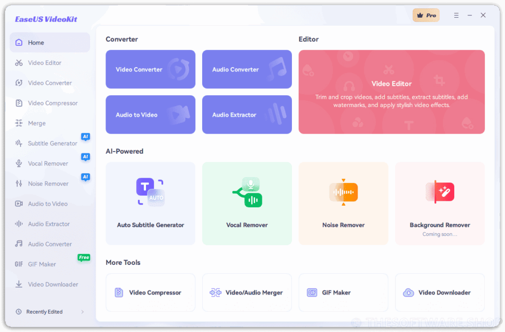 تحميل برنامج EaseUS Video Editor Pro  لتحرير الفيديو باحترافية