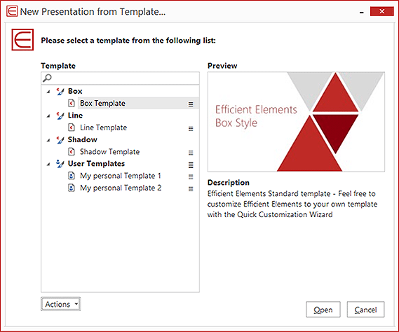 تحميل برنامج Efficient Elements for presentations  لإنشاء عروض تقديمية