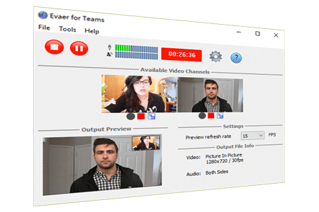 تحميل برنامج Evaer for Teams  لتسجيل مكالمات الفيديو والصوت عبر Microsoft Teams