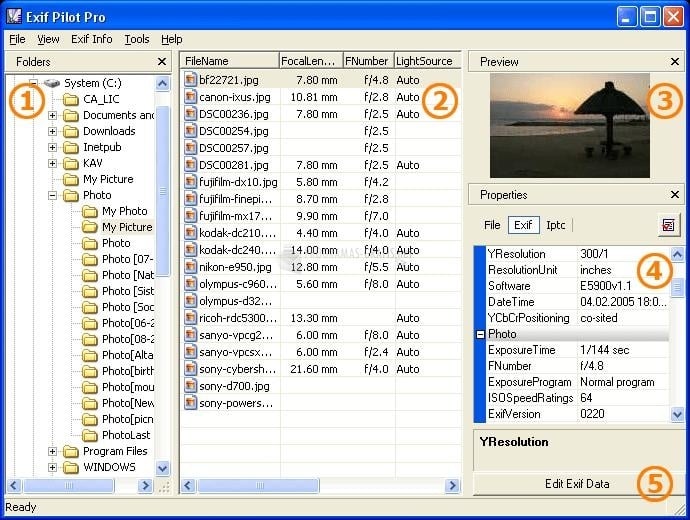 تحميل برنامج Exif Pilot لتحرير الصور