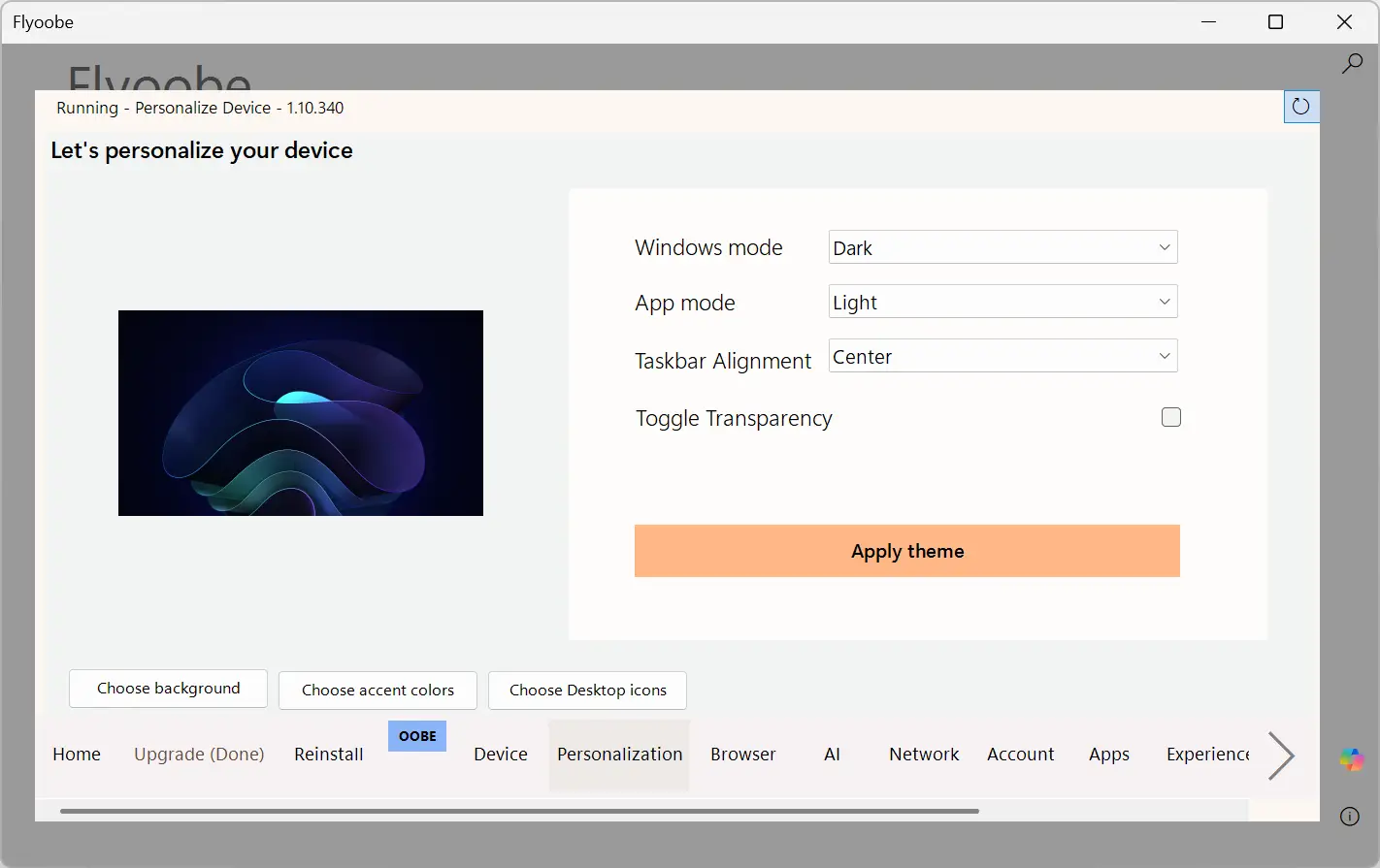 تحميل برنامج FlyOobe لتثبيت ويندوز 11