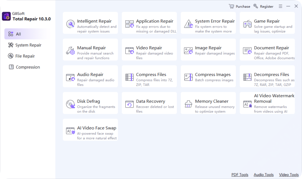 تحميل برنامج Gilisoft Total Repair للصيانة المتقدمة لأنظمة الويندوز
