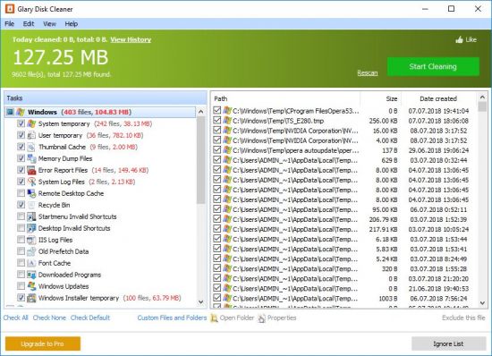 تحميل برنامج Glary Disk Cleaner لتنظيف الهارد ديسك