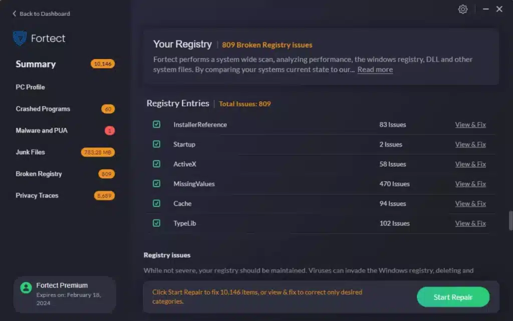 تحميل برنامج Glary Registry Repair لتنظيف الريجستري وتسريع الكمبيوتر