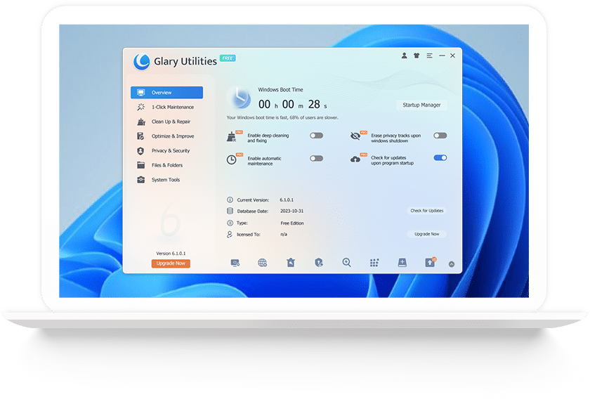 تحميل برنامج Glary Utilities Pro لتحسين أداء جهاز الكمبيوتر