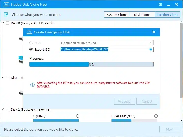 تحميل برنامج Hasleo Disk Clone لاستنساخ الأقراص ونقل نظم التشغيل