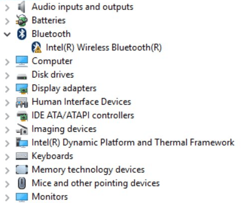 تحميل برنامج Intel Wireless Bluetooth Driver لتفعيل البلوتوث