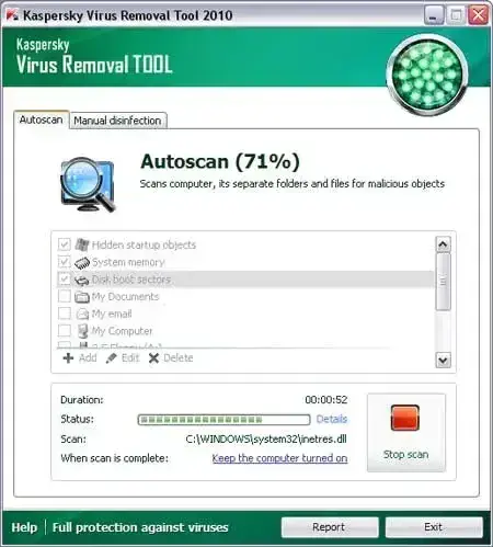 تحميل برنامج Kaspersky Virus Removal Tool للكشف عن الفيروسات وإزالتها