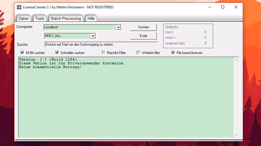 تحميل برنامج LicenseCrawler لاستخراج واسترجاع مفاتيح التفعيل