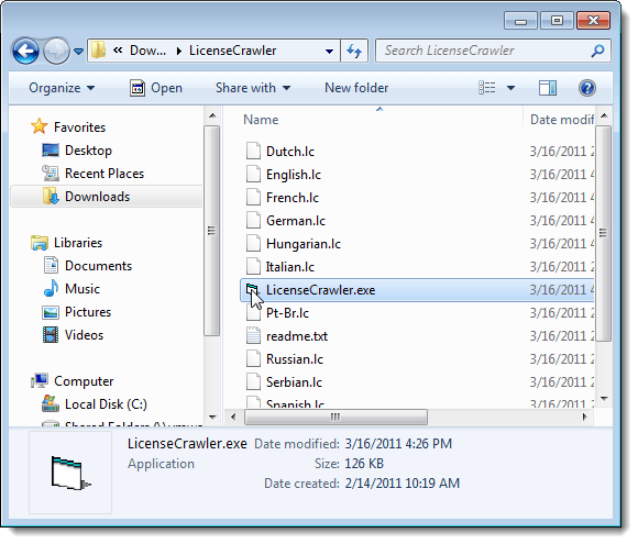 تحميل برنامج LicenseCrawler لاستخراج واسترجاع مفاتيح التفعيل