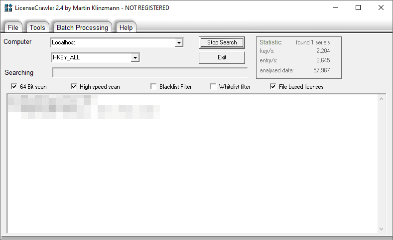 تحميل برنامج LicenseCrawler لاستخراج واسترجاع مفاتيح التفعيل
