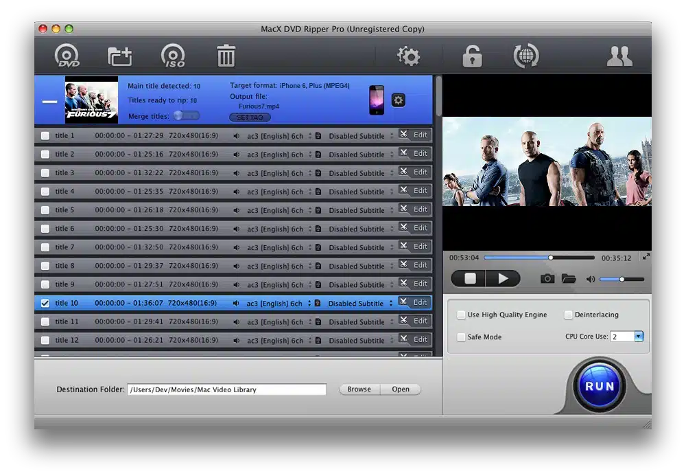 تحميل برنامج MacX DVD Ripper Pro لنسخ وتحويل أقراص DVD
