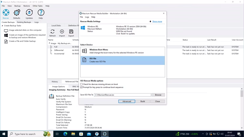 تحميل برنامج Macrium Reflect X Workstation للنسخ الاحتياطي واستعادة البيانات