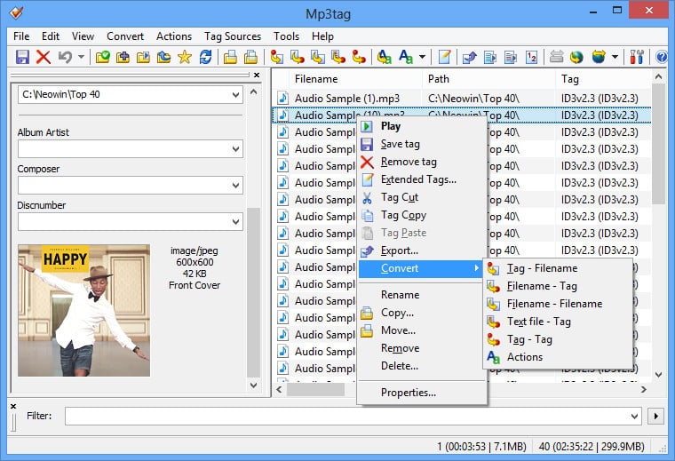 تحميل برنامج Mp3tag تحرير البيانات الوصفية لملفات الصوت