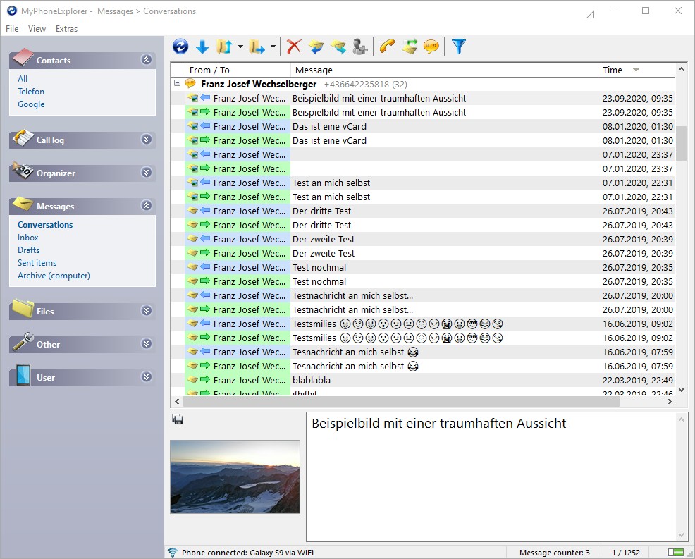 تحميل برنامج MyPhoneExplorer لأدارة ومزامنة بيانات الهواتف