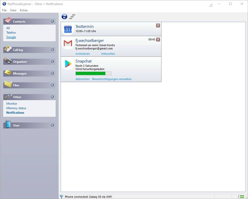 تحميل برنامج MyPhoneExplorer لأدارة ومزامنة بيانات الهواتف
