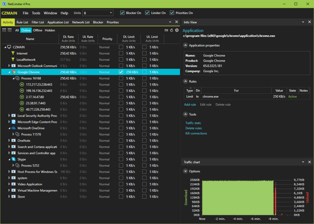 تحميل برنامج NetLimiter  للتحكم في استهلاك الإنترنت