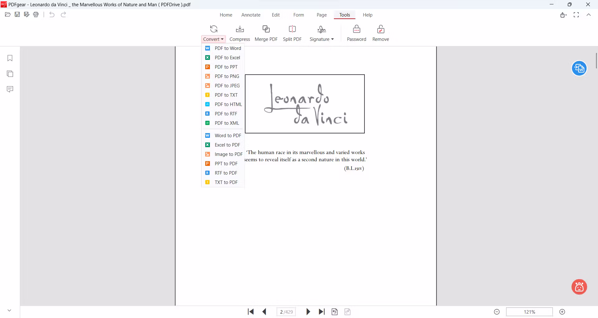 تحميل برنامج PDFgear لإدارة وتحرير ملفات PDF (2)