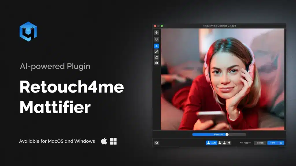 تحميل برنامج Retouch4me Mattifier  لإزالة اللمعان من البشرة