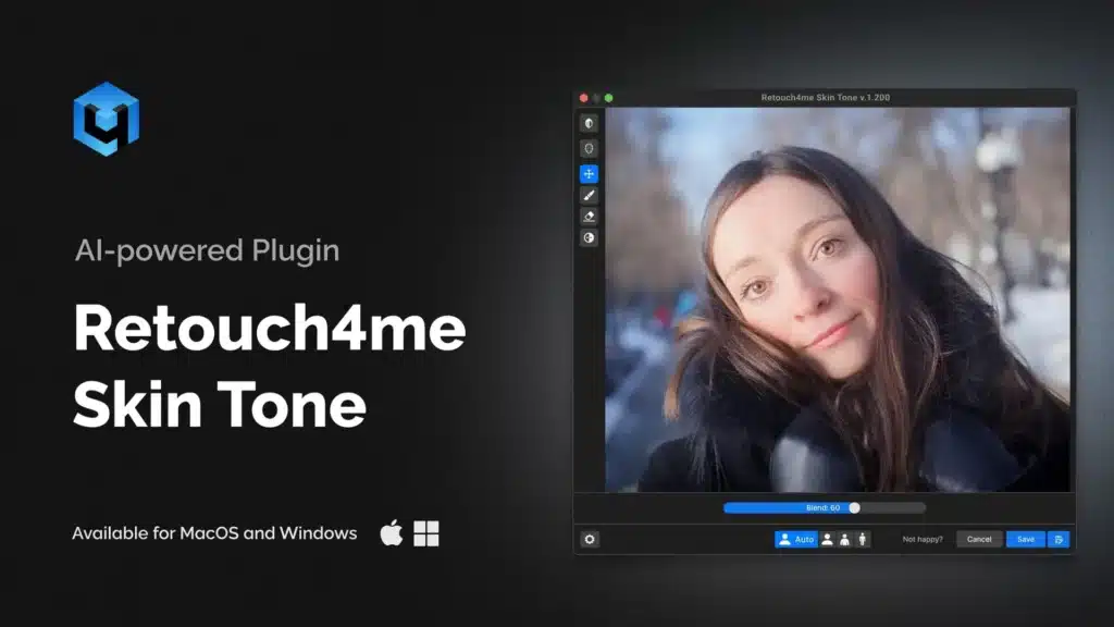 تحميل برنامج Retouch4me Skin Tone  لتنعيم وتوحيد لون البشرة