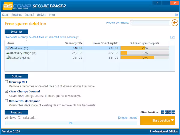 تحميل برنامج Secure Delete Professional 2025 لحذف الملفات والبيانات الحساسة بشكل نهائي