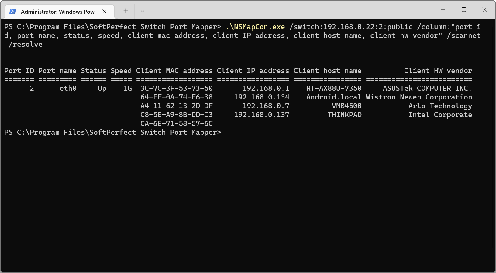 تحميل برنامج SoftPerfect Switch Port Mapper لإدارة الشبكات (3)