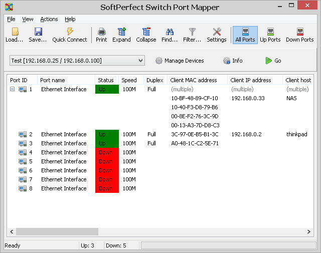 تحميل برنامج SoftPerfect Switch Port Mapper لإدارة الشبكات