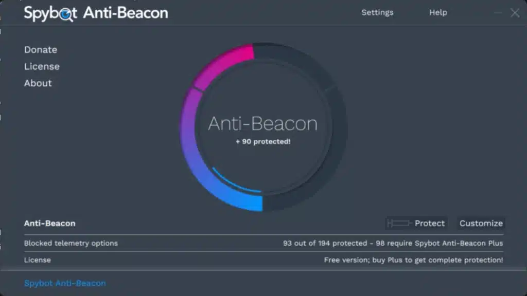تحميل برنامج Spybot Anti-Beacon  لحماية خصوصيتك على الويندوز