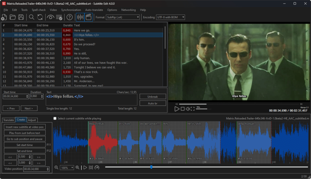 تحميل برنامج Subtitle Edit لإنشاء وتحرير الترجمة للفيديوهات