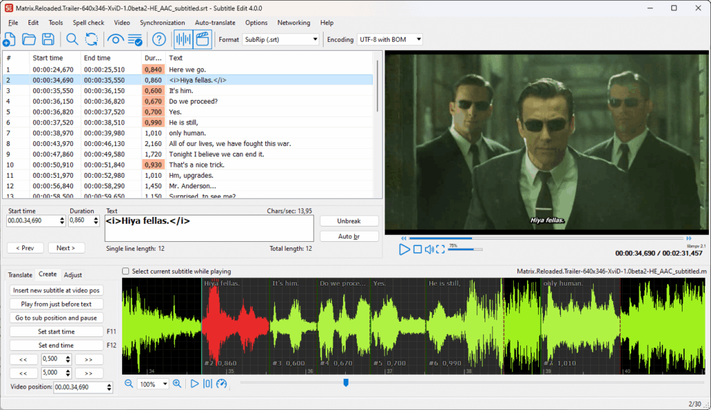 تحميل برنامج Subtitle Edit لإنشاء وتحرير الترجمة للفيديوهات