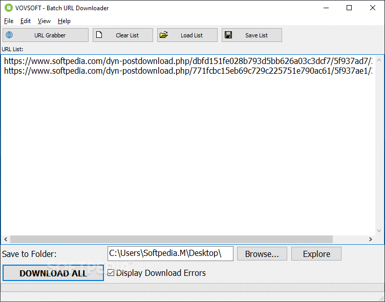 تحميل برنامج VovSoft Batch URL Downloader لتنزيل عدد كبير من الملفات