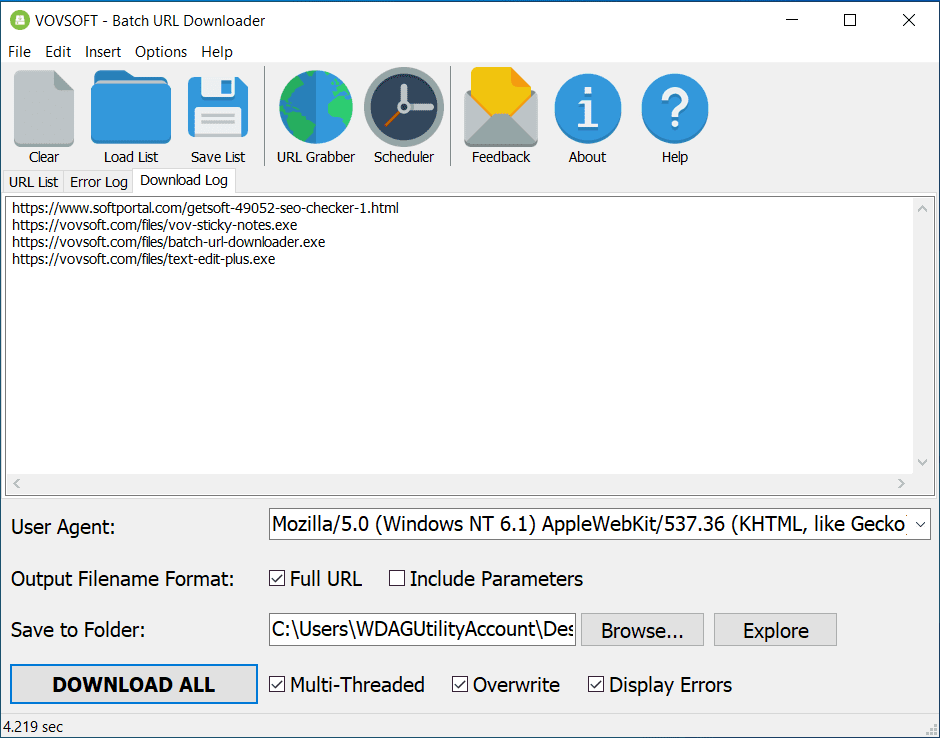 تحميل برنامج VovSoft Batch URL Downloader لتنزيل عدد كبير من الملفات