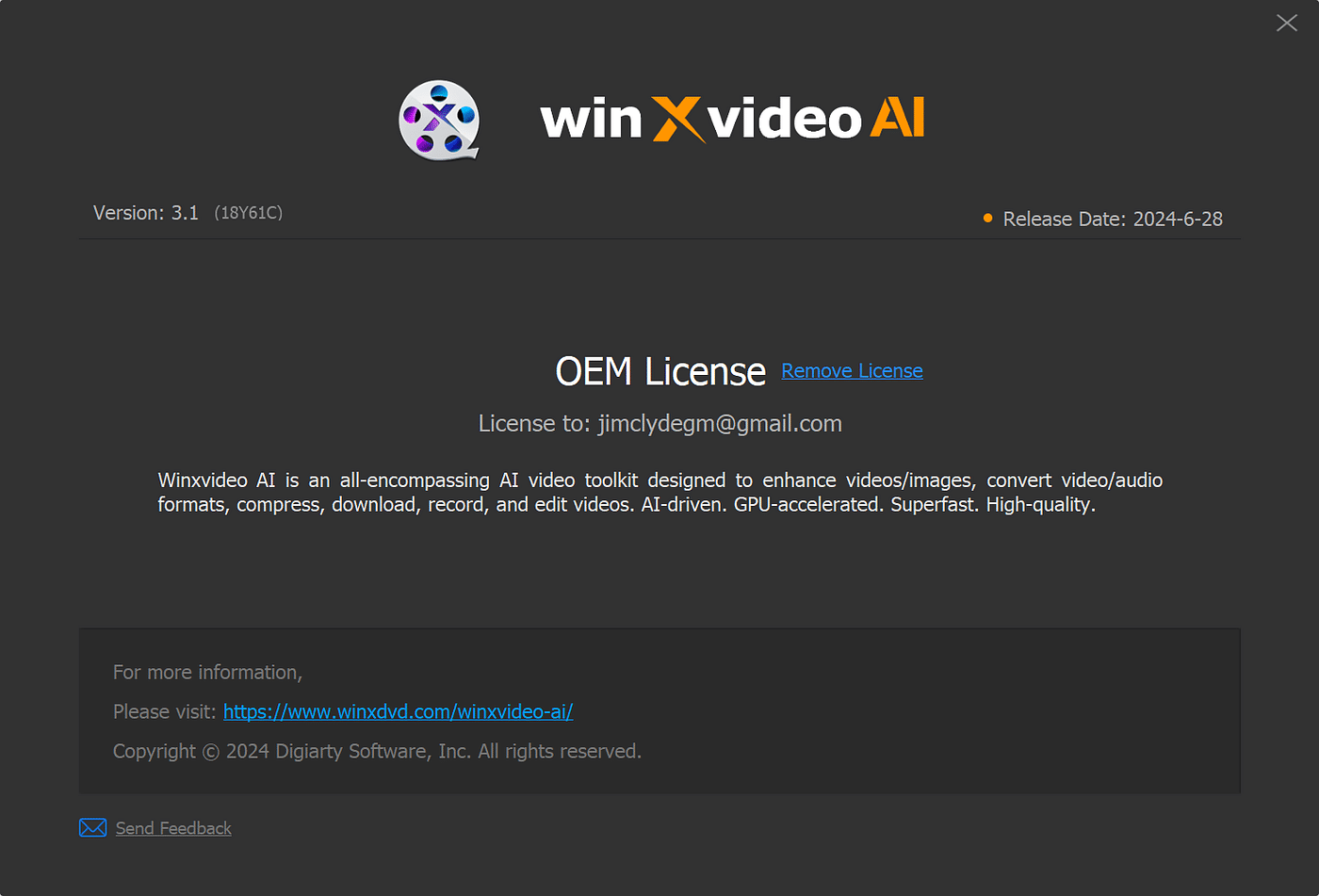 تحميل برنامج Winxvideo AI لتحسين الفديو بالذكاء الأصطناعي